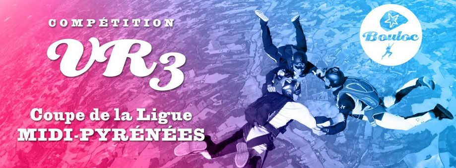 Bannière web pour la compétition de VR3 : Coupe de la Ligue Midi-Pyrénées à Bouloc
