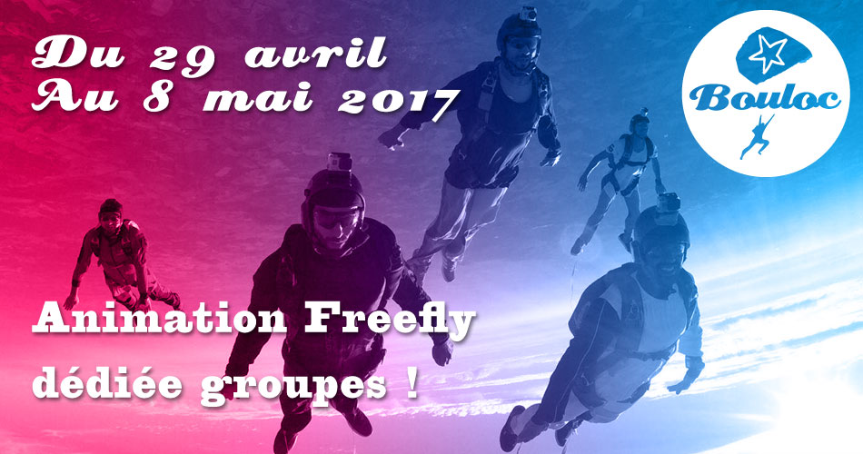 Bannière Facebook pour l'animation Freefly dédiée groupes du 29 avril au 8 mai