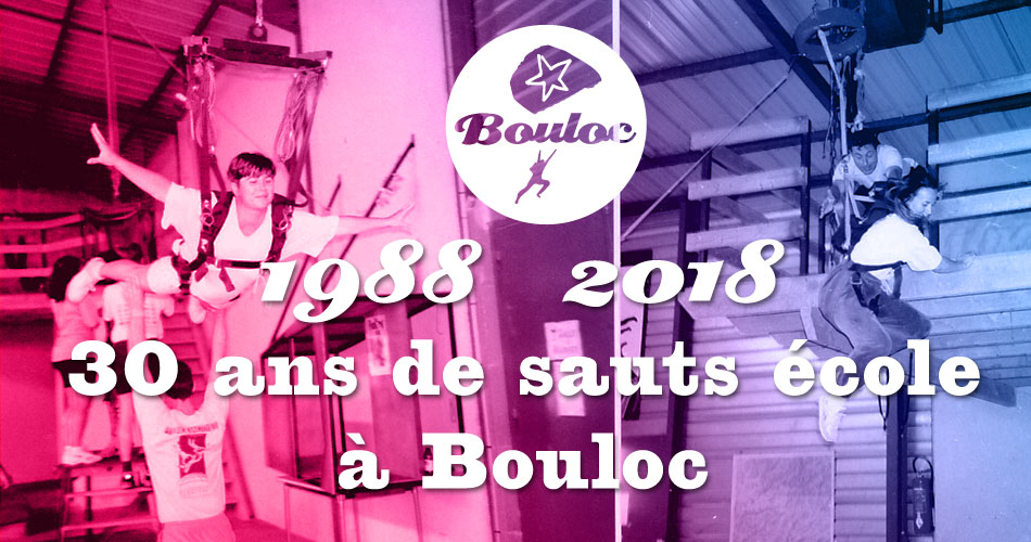 Bannière Facebook pour 1988 - 2018 : 30 ans de sauts école à Bouloc