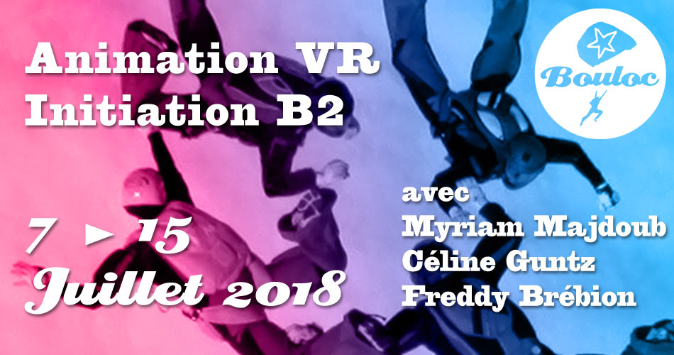 Bannière Facebook pour l'animation VR Vol Relatif et Initiation B2 du 7 au 15 juillet