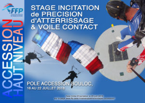 Stage accession haut niveau Précision d'Atterrissage et Voile Contact juillet 2018