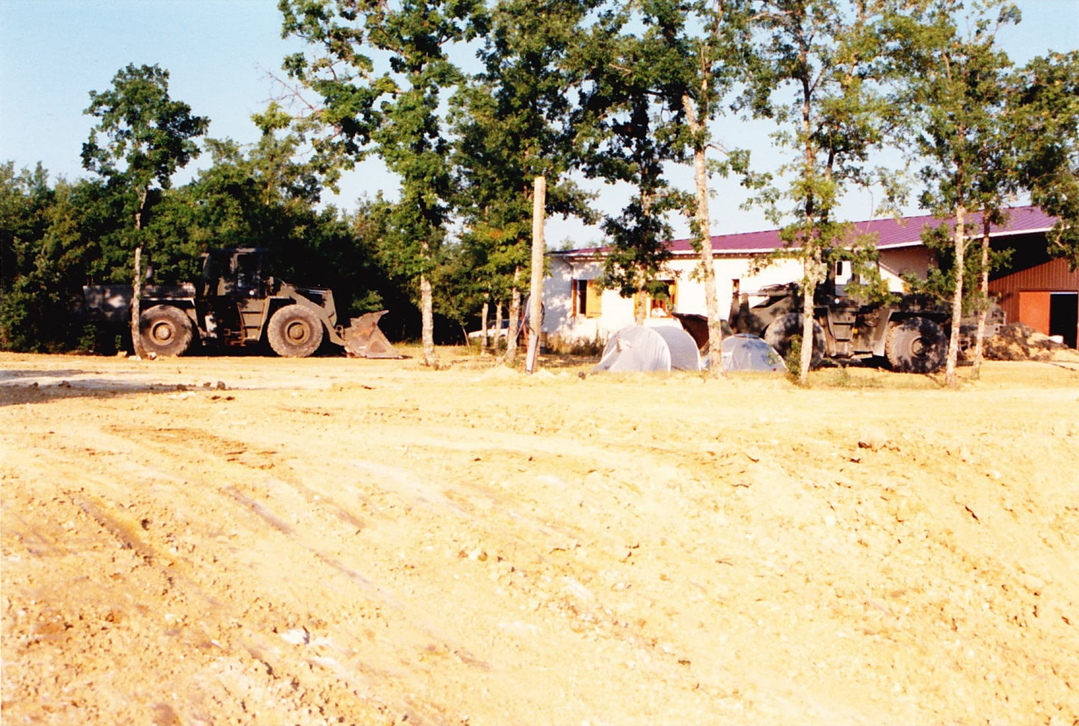 Aménagement de la zone bungalows, 1989