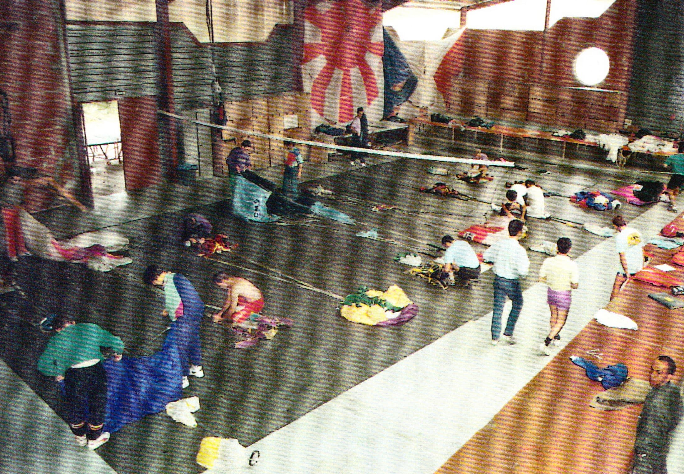 Salle de pliage à Bouloc, 1988