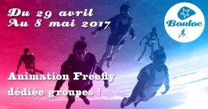 Bannière Facebook pour l'animation Freefly dédiée groupes du 29 avril au 8 mai