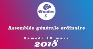 Bannière Facebook pour l'assemblée générale ordinaire Samedi 10 mars 2018