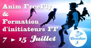 Bannière Facebook pour l'animation FF FreeFly et formation d'initiateurs du 7 au 15 juillet