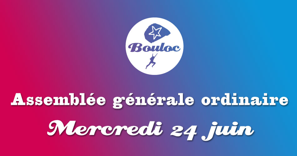 Bannière Facebook pour l'assemblée générale ordinaire mercredi 24 juin 2020