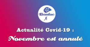 Bannière Facebook pour l'actualité Covid-19 : novembre est annulé